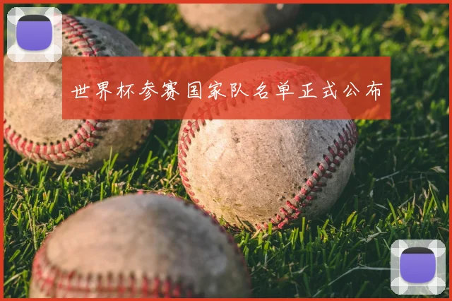 世界杯参赛国家队名单正式公布